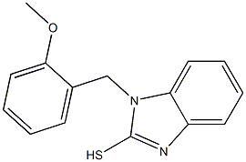 1-[(2-methoxyphenyl)methyl]-1H-1,3-benzodiazole-2-thiol 구조식 이미지