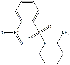 1-[(2-nitrobenzene)sulfonyl]piperidin-2-amine 구조식 이미지