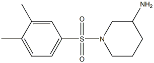 1-[(3,4-dimethylbenzene)sulfonyl]piperidin-3-amine 구조식 이미지