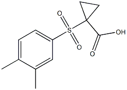 1-[(3,4-dimethylphenyl)sulfonyl]cyclopropanecarboxylic acid 구조식 이미지