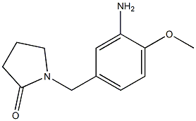 1-[(3-amino-4-methoxyphenyl)methyl]pyrrolidin-2-one 구조식 이미지
