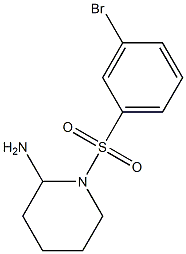 1-[(3-bromobenzene)sulfonyl]piperidin-2-amine Structure
