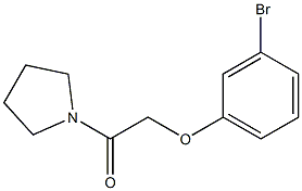 1-[(3-bromophenoxy)acetyl]pyrrolidine Structure
