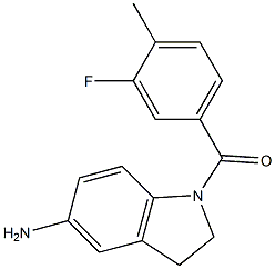 1-[(3-fluoro-4-methylphenyl)carbonyl]-2,3-dihydro-1H-indol-5-amine Structure