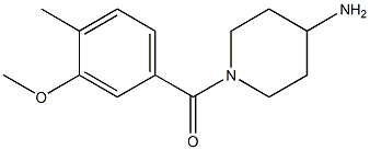 1-[(3-methoxy-4-methylphenyl)carbonyl]piperidin-4-amine 구조식 이미지