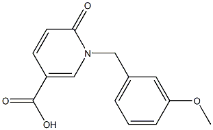 1-[(3-methoxyphenyl)methyl]-6-oxo-1,6-dihydropyridine-3-carboxylic acid Structure