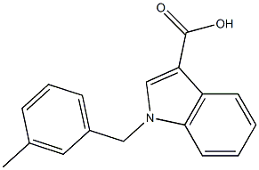 1-[(3-methylphenyl)methyl]-1H-indole-3-carboxylic acid Structure