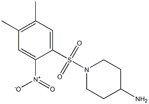 1-[(4,5-dimethyl-2-nitrobenzene)sulfonyl]piperidin-4-amine 구조식 이미지