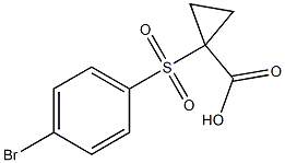 1-[(4-bromophenyl)sulfonyl]cyclopropanecarboxylic acid 구조식 이미지