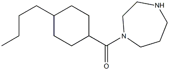 1-[(4-butylcyclohexyl)carbonyl]-1,4-diazepane Structure