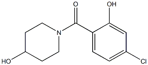 1-[(4-chloro-2-hydroxyphenyl)carbonyl]piperidin-4-ol Structure