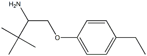 1-[(4-ethylphenoxy)methyl]-2,2-dimethylpropylamine Structure