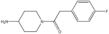 1-[(4-fluorophenyl)acetyl]piperidin-4-amine Structure