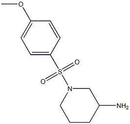 1-[(4-methoxybenzene)sulfonyl]piperidin-3-amine Structure