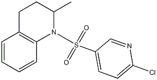 1-[(6-chloropyridine-3-)sulfonyl]-2-methyl-1,2,3,4-tetrahydroquinoline Structure