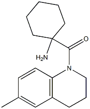 1-[(6-methyl-1,2,3,4-tetrahydroquinolin-1-yl)carbonyl]cyclohexan-1-amine 구조식 이미지