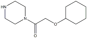 1-[(cyclohexyloxy)acetyl]piperazine Structure