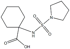 1-[(pyrrolidine-1-sulfonyl)amino]cyclohexane-1-carboxylic acid Structure