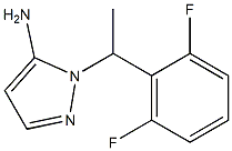 1-[1-(2,6-difluorophenyl)ethyl]-1H-pyrazol-5-amine 구조식 이미지