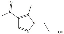 1-[1-(2-hydroxyethyl)-5-methyl-1H-pyrazol-4-yl]ethan-1-one 구조식 이미지