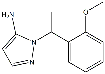 1-[1-(2-methoxyphenyl)ethyl]-1H-pyrazol-5-amine 구조식 이미지