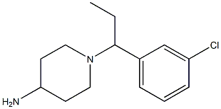 1-[1-(3-chlorophenyl)propyl]piperidin-4-amine 구조식 이미지