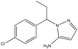 1-[1-(4-chlorophenyl)propyl]-1H-pyrazol-5-amine Structure