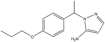 1-[1-(4-propoxyphenyl)ethyl]-1H-pyrazol-5-amine Structure