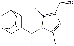 1-[1-(adamantan-1-yl)ethyl]-2,5-dimethyl-1H-pyrrole-3-carbaldehyde Structure
