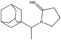 1-[1-(adamantan-1-yl)ethyl]pyrrolidin-2-imine Structure