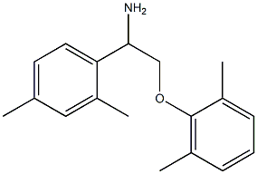 1-[1-amino-2-(2,6-dimethylphenoxy)ethyl]-2,4-dimethylbenzene 구조식 이미지