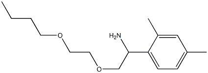 1-[1-amino-2-(2-butoxyethoxy)ethyl]-2,4-dimethylbenzene 구조식 이미지