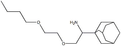 1-[1-amino-2-(2-butoxyethoxy)ethyl]adamantane 구조식 이미지