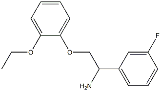 1-[1-amino-2-(2-ethoxyphenoxy)ethyl]-3-fluorobenzene Structure