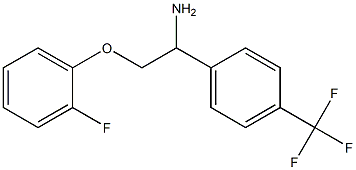 1-[1-amino-2-(2-fluorophenoxy)ethyl]-4-(trifluoromethyl)benzene Structure