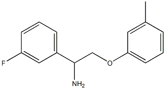 1-[1-amino-2-(3-methylphenoxy)ethyl]-3-fluorobenzene 구조식 이미지