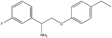 1-[1-amino-2-(4-ethylphenoxy)ethyl]-3-fluorobenzene 구조식 이미지