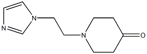 1-[2-(1H-imidazol-1-yl)ethyl]piperidin-4-one Structure