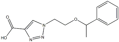 1-[2-(1-phenylethoxy)ethyl]-1H-1,2,3-triazole-4-carboxylic acid 구조식 이미지