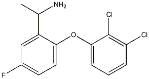 1-[2-(2,3-dichlorophenoxy)-5-fluorophenyl]ethan-1-amine 구조식 이미지