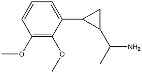 1-[2-(2,3-dimethoxyphenyl)cyclopropyl]ethan-1-amine 구조식 이미지