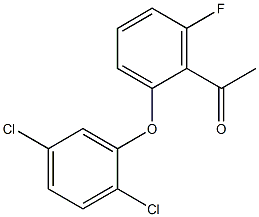 1-[2-(2,5-dichlorophenoxy)-6-fluorophenyl]ethan-1-one Structure