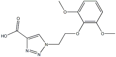 1-[2-(2,6-dimethoxyphenoxy)ethyl]-1H-1,2,3-triazole-4-carboxylic acid 구조식 이미지