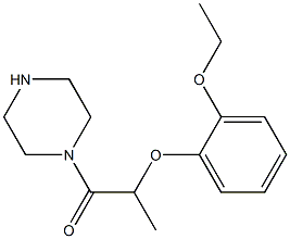 1-[2-(2-ethoxyphenoxy)propanoyl]piperazine Structure