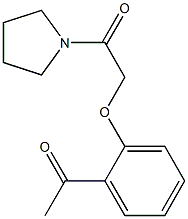 1-[2-(2-oxo-2-pyrrolidin-1-ylethoxy)phenyl]ethanone 구조식 이미지