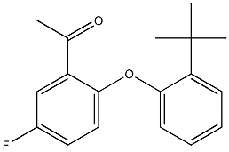 1-[2-(2-tert-butylphenoxy)-5-fluorophenyl]ethan-1-one 구조식 이미지