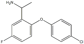 1-[2-(4-chlorophenoxy)-5-fluorophenyl]ethan-1-amine 구조식 이미지
