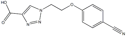 1-[2-(4-cyanophenoxy)ethyl]-1H-1,2,3-triazole-4-carboxylic acid Structure