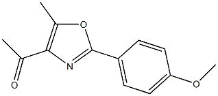 1-[2-(4-methoxyphenyl)-5-methyl-1,3-oxazol-4-yl]ethan-1-one Structure