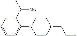 1-[2-(4-propylpiperazin-1-yl)phenyl]ethan-1-amine 구조식 이미지